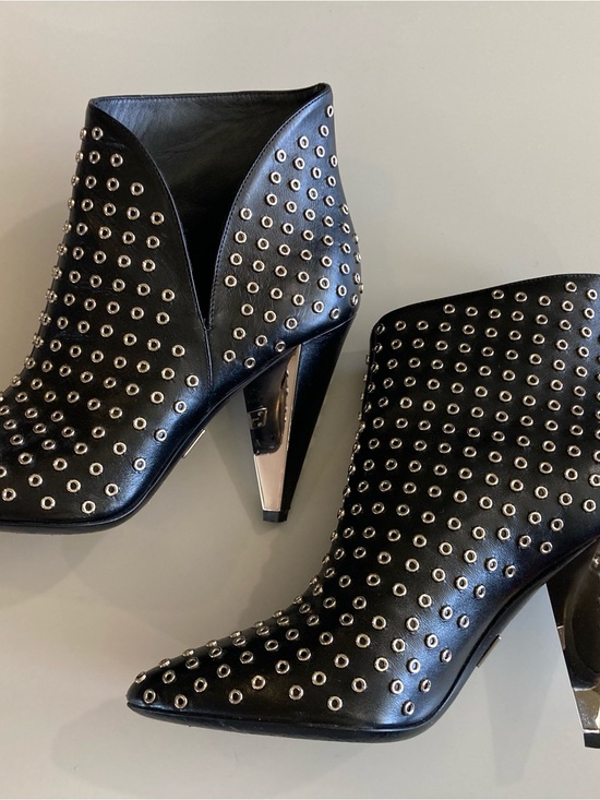 Michael Kors Shoes - Michael Kors Black Studded Pointed Toe Ankle Booties